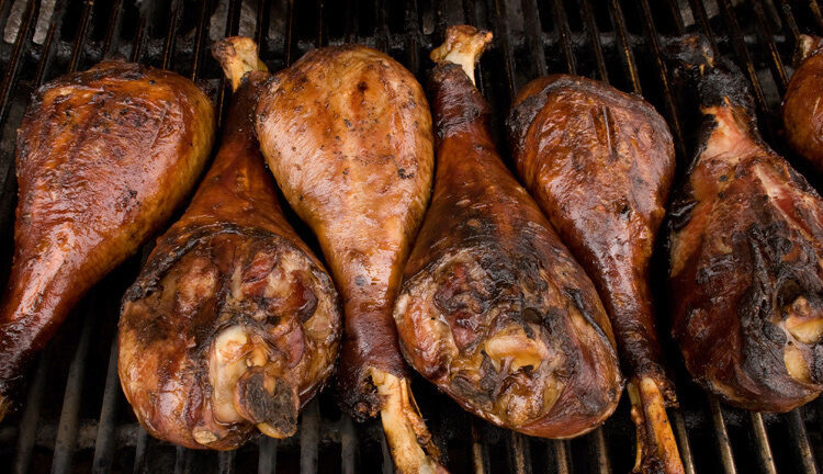 Barbequing Turkey