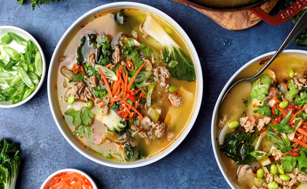 Chili Lime Ginger Turkey Soup