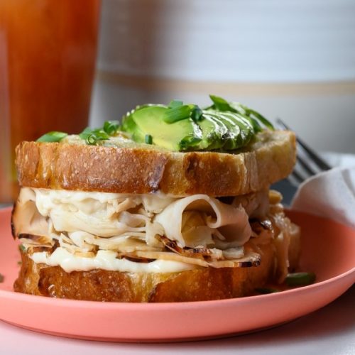 The Yolky Gargantuan Turkey Egg-in-a-Hole Breakfast Sandwich