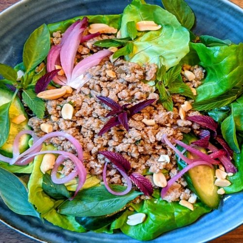Thai Turkey Salad Laab Lao-Isaan Inspired Style