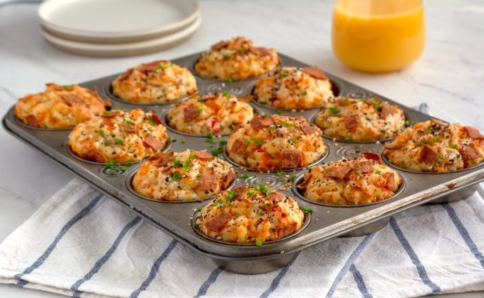 Muffins déjeuner au bacon de dindon