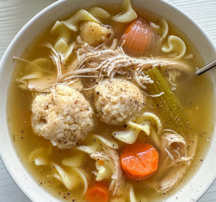 Turkey Matzah Ball Soup