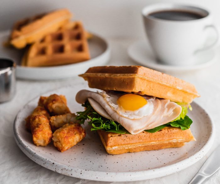 Gaufres-sandwichs au dindon