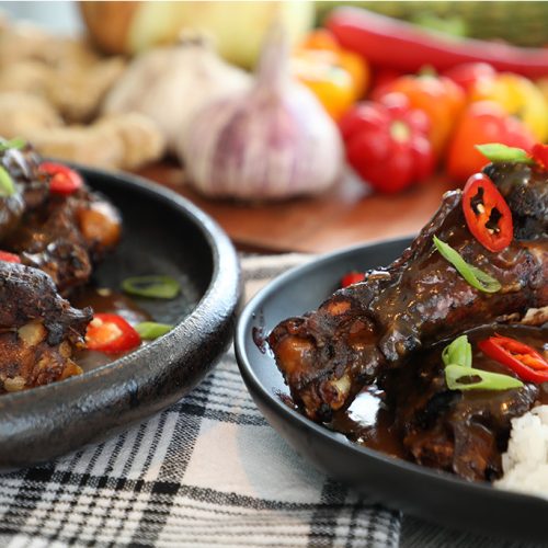 Jamaican Smothered Jerk Turkey Wings