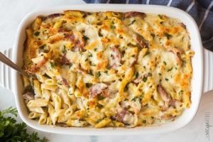 Turkey Kielbasa Pasta Bake