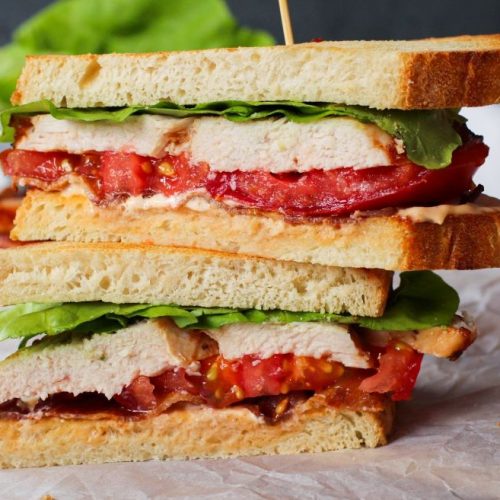 Barbequed Turkey BLT Sandwich