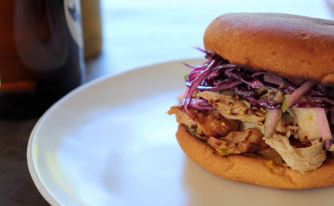 Barbecue Pulled Turkey Sandwich