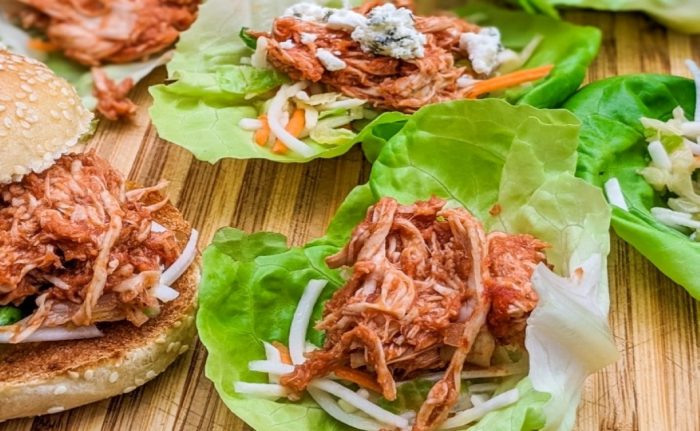 BBQ Shredded Turkey Lettuce Wraps