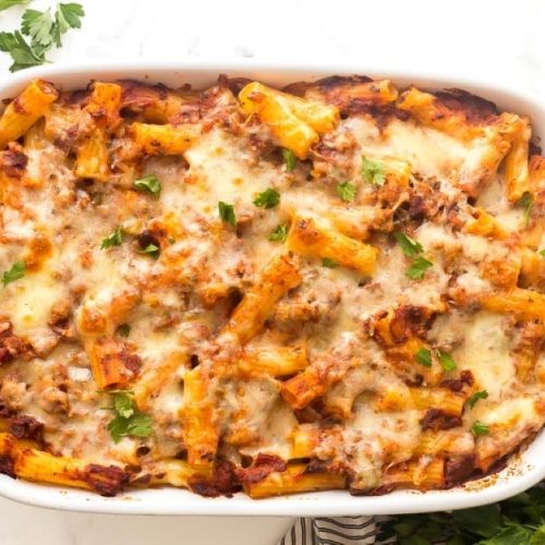 Baked Ziti with Italian Turkey Sausage