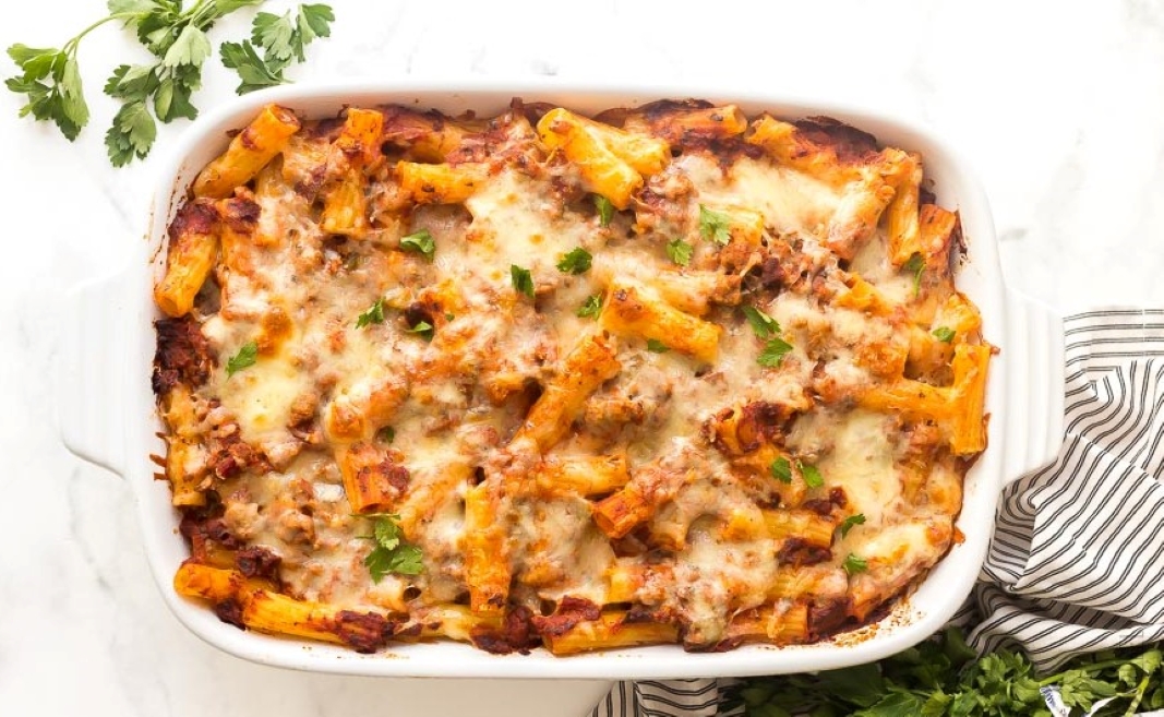 Baked Ziti with Italian Turkey Sausage