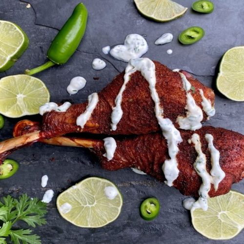 beer brined turkey legs