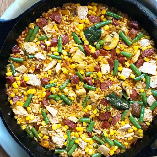 Leftover Turkey Paella