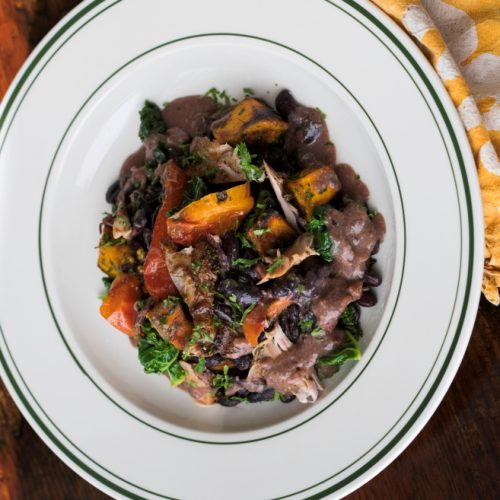 Turkey Hoppin’ John on a plate