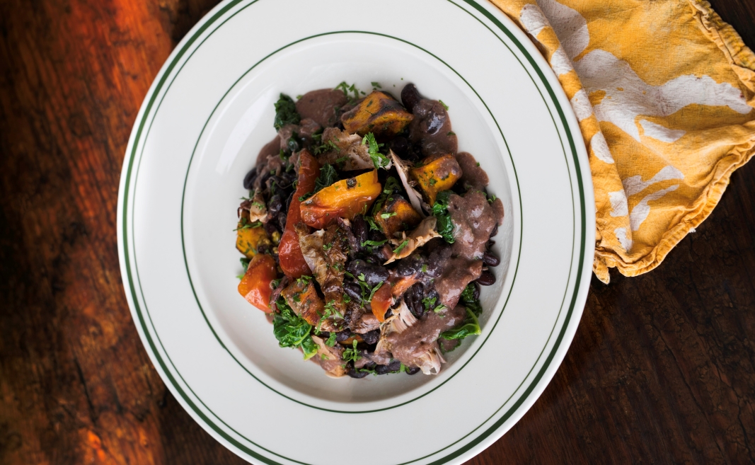 Turkey Hoppin’ John on a plate