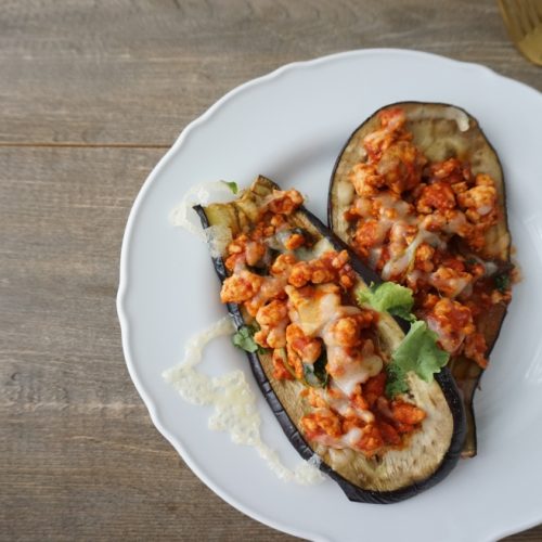 Eggplant Turkey Mini Pizza