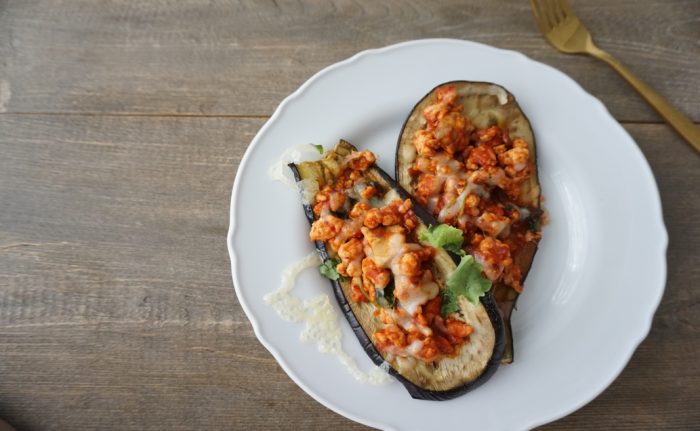 Eggplant Turkey Mini Pizza