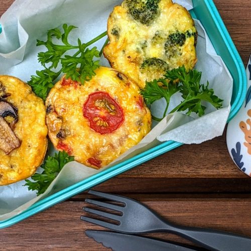 Turkey and Vegetable Crustless Mini Quiches