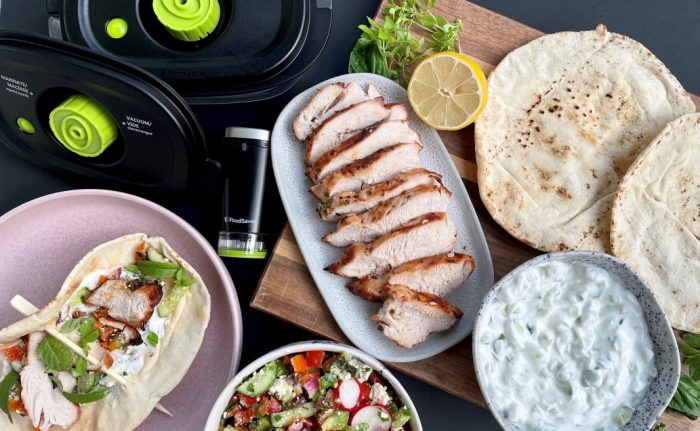 Greek Style Turkey Breast in a pita
