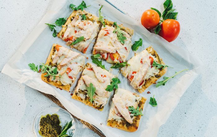 Turkey and Walnut Pesto Flatbread