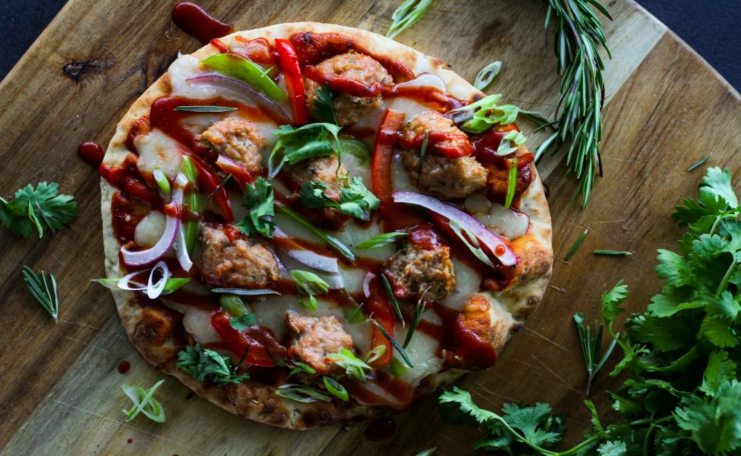Smoked Turkey Meatball Flatbreads