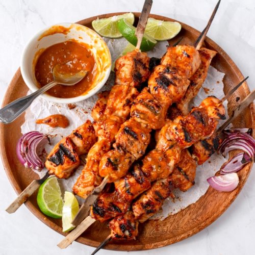 Chipotle Mango Turkey Skewers