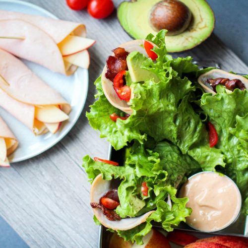 Turkey Bento Boxes with deli meat and salad