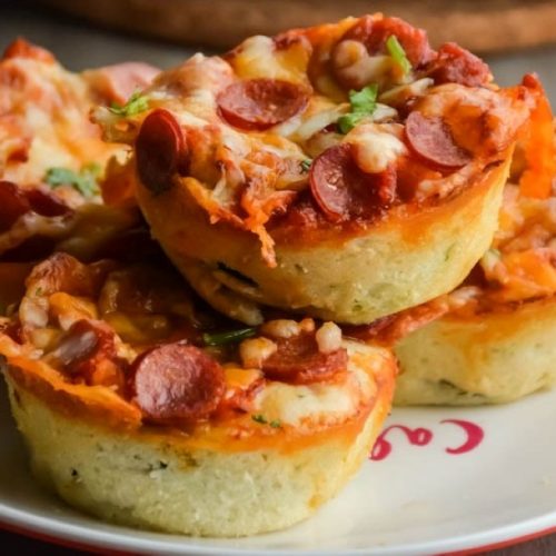 Turkey Pepperoni Pizza Cups