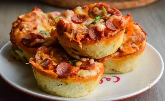 Turkey Pepperoni Pizza Cups