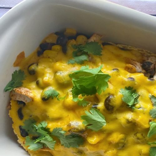 Gluten Free Turkey Enchilada Bake