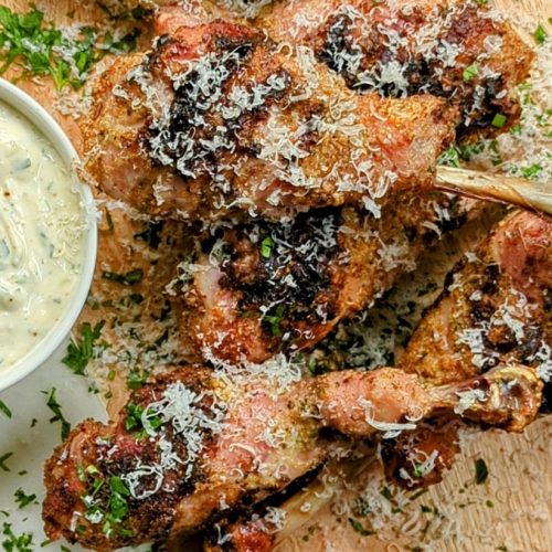 grilled garlic parm turkey drumsticks