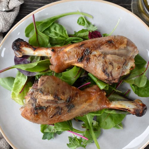 Maple Whiskey Turkey Drumsticks