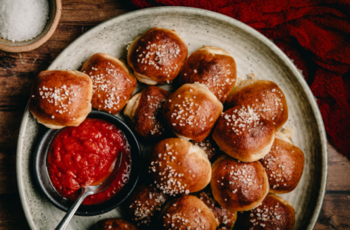 Turkey Pizza Stuffed Pretzel Bites