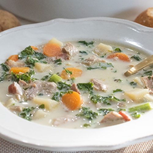 Kale, Potato and Turkey Soup