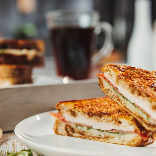 monte cristo sandwich on a plate
