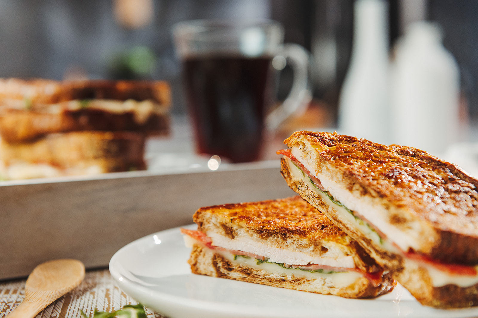 monte cristo sandwich on a plate