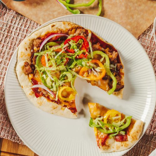 turkey burger flatbread pizza