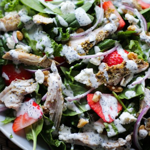 Lemon & Herb Pulled Turkey Salad in a bowl