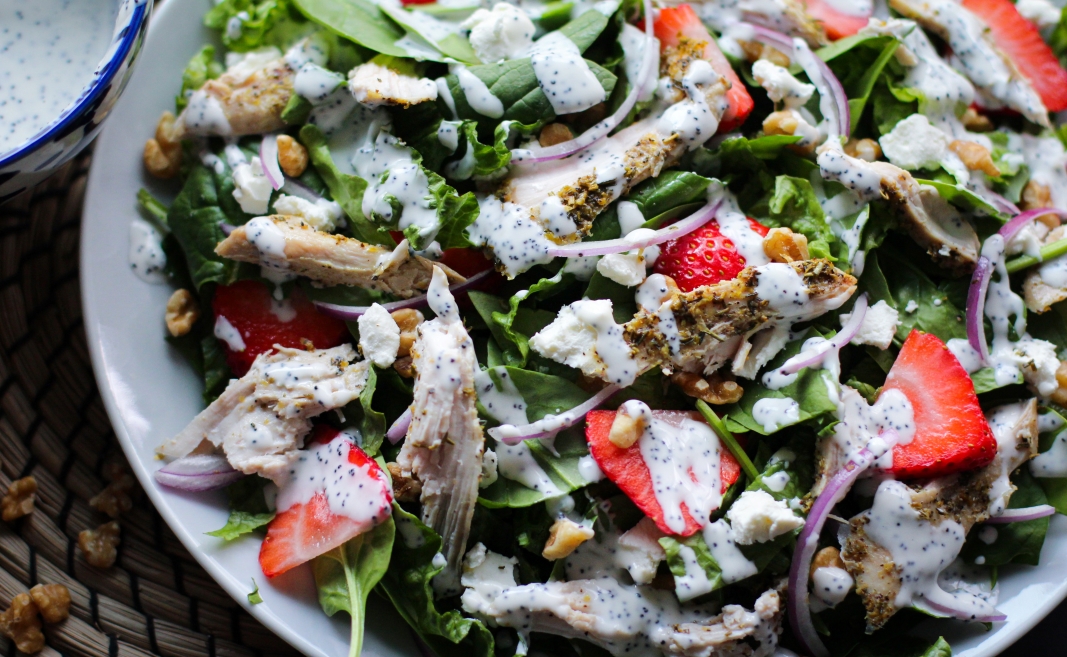Lemon & Herb Pulled Turkey Salad in a bowl