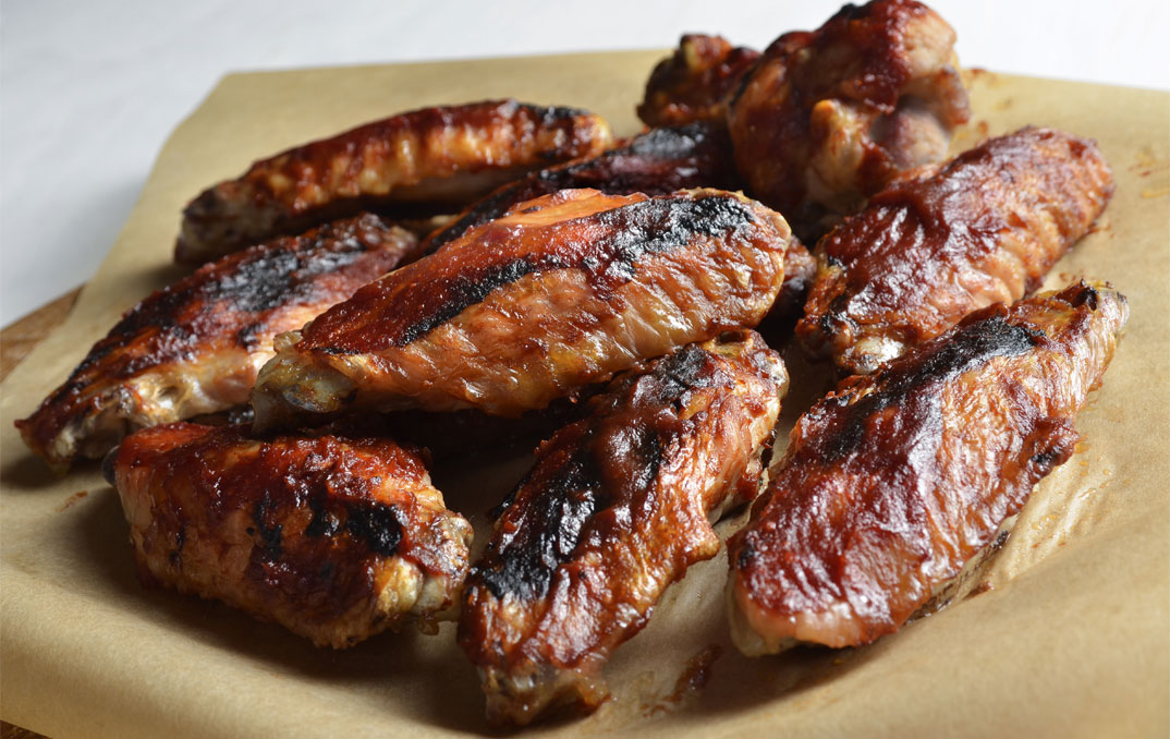 turkey wings with lime ginger bbq sauce