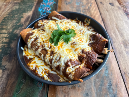 Piri-piri turkey Enchiladas