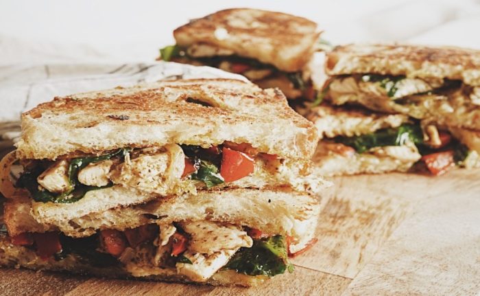 Turkey and Pesto Grilled Cheese