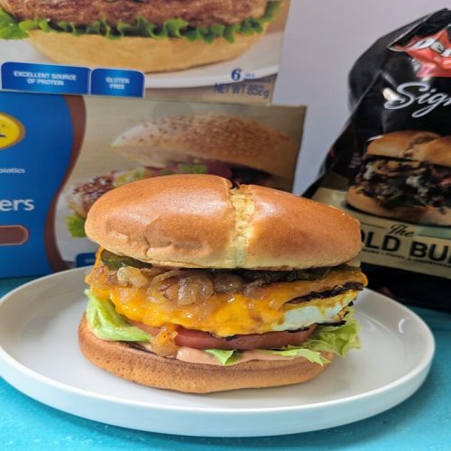 turkey burger on a plate