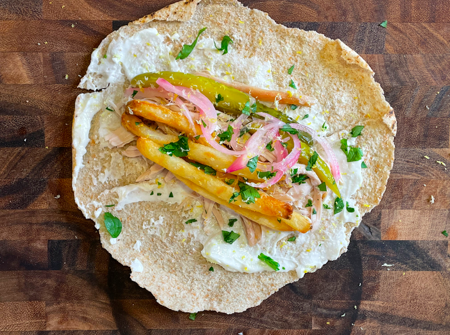 Turkey Shawarma Wraps
