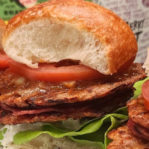 BBQ Turkey Smash burger Club Sliders