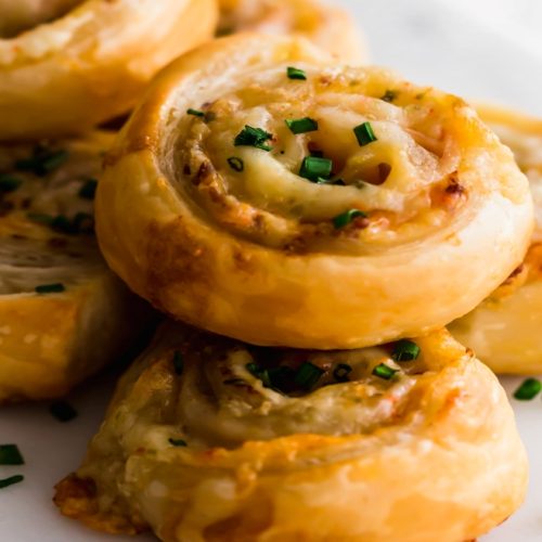 Turkey & Cheese Puff Pastry Roll Ups