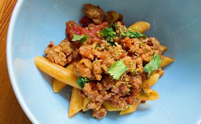 20-Minute Gluten Free Mexican Turkey Pasta