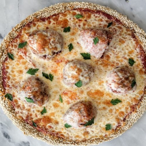Turkey Meatball Pizza