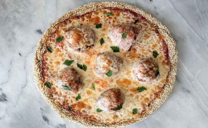 Turkey Meatball Pizza