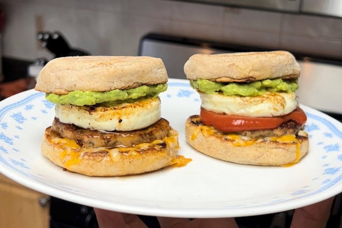 Turkey Sausage Breakfast Sandwiches