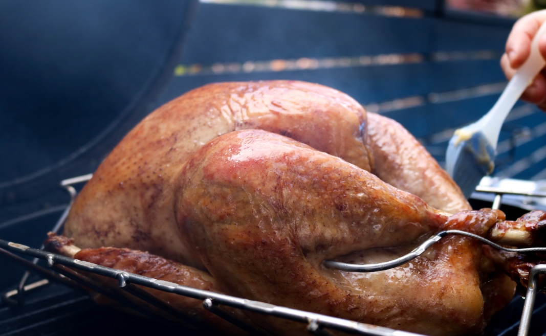 Whole Charcoal BBQ’d Easter Turkey
